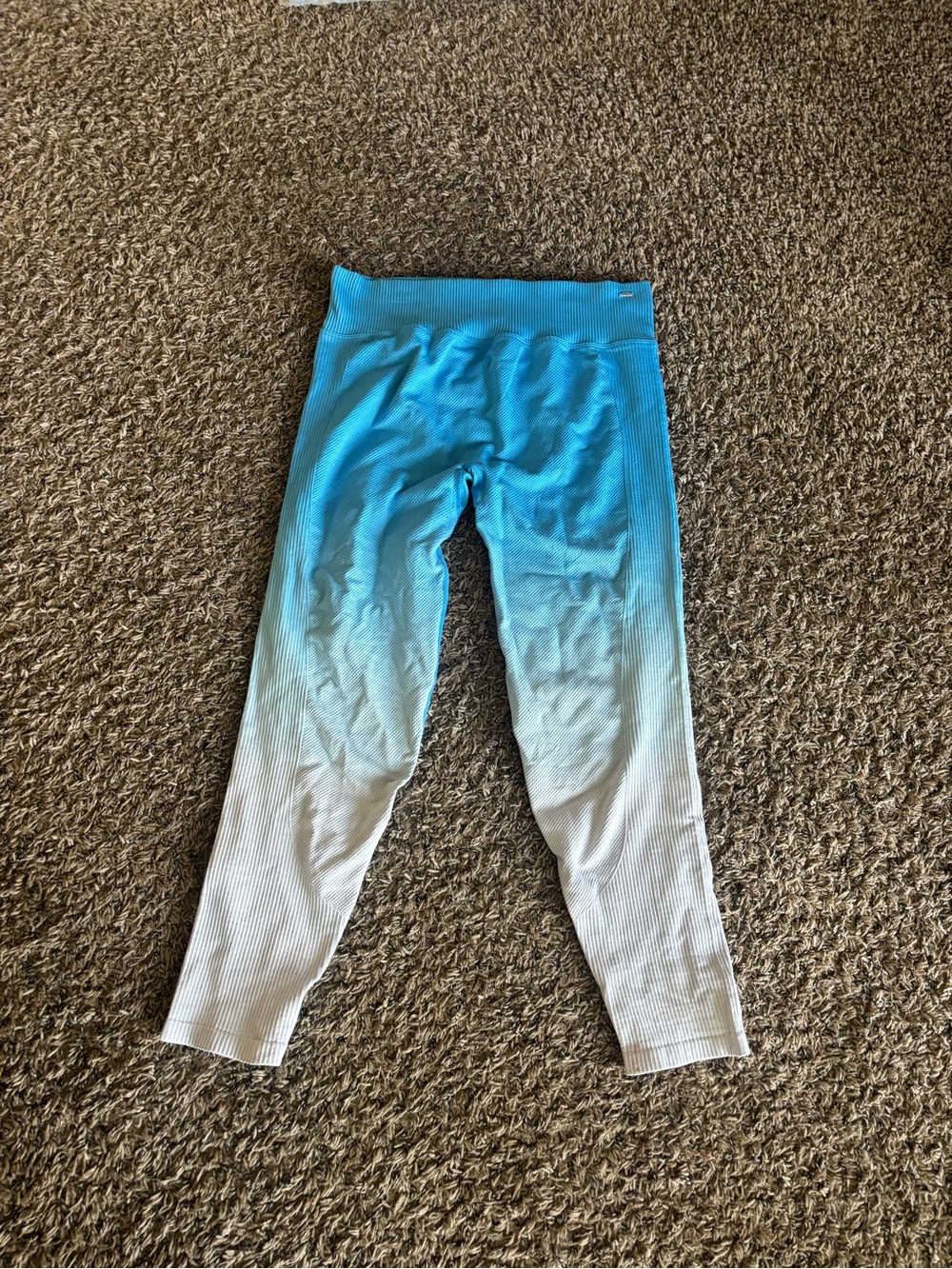 Girls Blue to White Ombre Seamless Leggings VS PINK XL